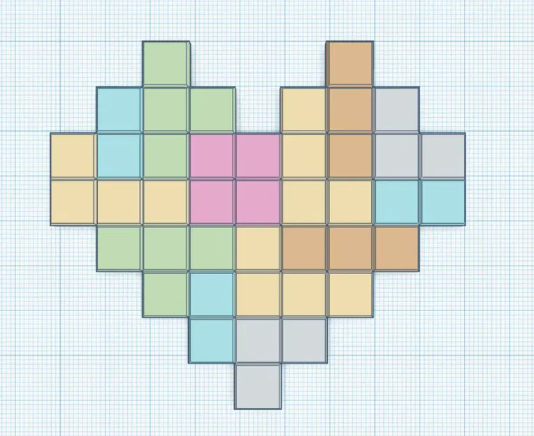 Câu đố trái tim Tetris trong hộp quà - Image 6