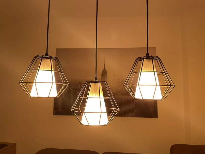 Đèn chùm với chao đèn 10 góc - Image 1