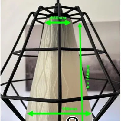 Đèn chùm với chao đèn 10 góc