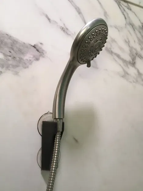 Giá đỡ tay cầm vòi sen gắn tường với đế hút chân không - Image 1