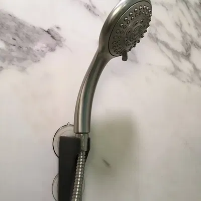 Giá đỡ tay cầm vòi sen gắn tường với đế hút chân không