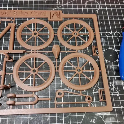 Bộ thẻ mini xe đạp địa hình mô phỏng 3D