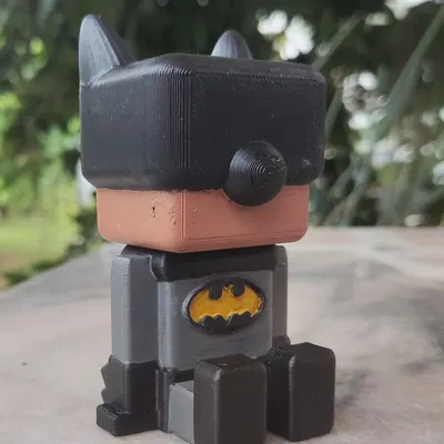 Figurine mini cube Batman làm từ Tinkercad