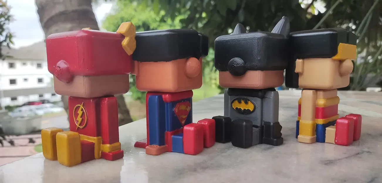 Figurine mini cube Batman làm từ Tinkercad - Image 3
