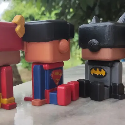 Figurine mini cube Batman làm từ Tinkercad