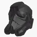 Mũ bảo hiểm phi công Tie Stormtrooper phong cách Low Poly - Thumbnail 2