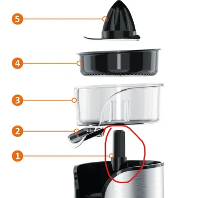 Trục động cơ thay thế cho máy vắt cam Arendo