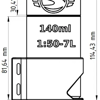 Bình dầu Simson 140ml kèm file FreeCAD
