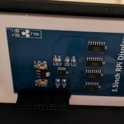 Giá đỡ màn hình cảm ứng 3.5" cho Raspberry Pi trên máy in TwoTrees