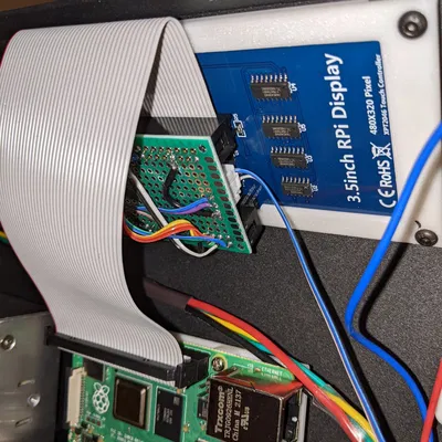 Giá đỡ màn hình cảm ứng 3.5" cho Raspberry Pi trên máy in TwoTrees