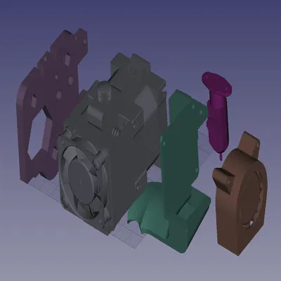 Giá đỡ Hemera mô-đun cho máy in Ender 3 không mất khối lượng x...