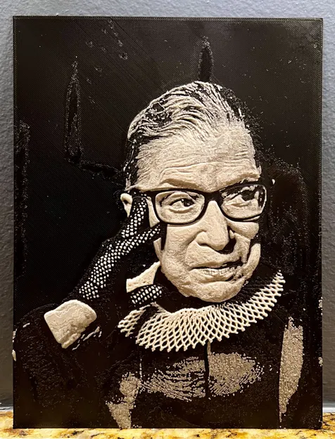 Chân dung Ruth Bader Ginsburg theo phong cách HueForge - Image 2
