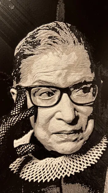 Chân dung Ruth Bader Ginsburg theo phong cách HueForge - Image 8
