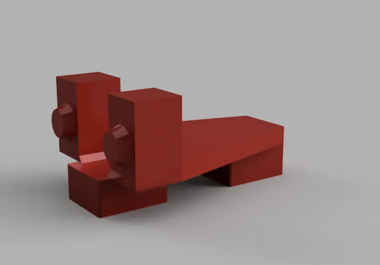 Kẹp dừng tàu Duplo để đặt trên đường ray - Image 1