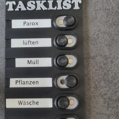 Danh sách tác vụ nhỏ gọn với nút bấm tích hợp