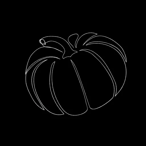 Nghệ thuật tường bí ngô phong cách Halloween - Image 1