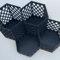 Giá đỡ bút độc đáo với 3 ngăn cho bút và 1 ngăn phụ nhỏ - Thumbnail 3