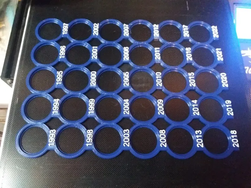 Giá đỡ trưng bày đồng kuna Croatia theo năm - Image 8