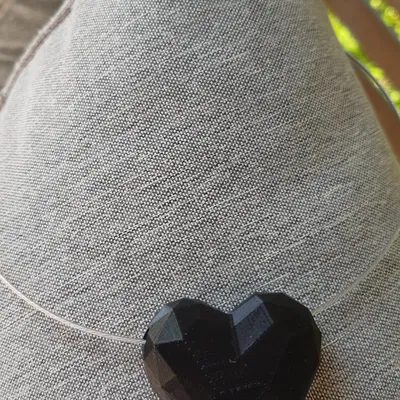 Mặt dây chuyền hình trái tim phong cách low poly