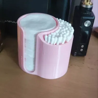 Giá đỡ bông tẩy trang và bông ngoáy tai