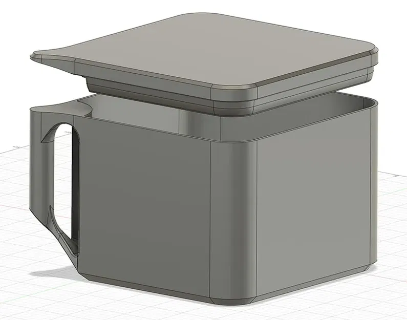 Thùng đựng rác để bàn thiết kế đơn giản 150x150x100 - Image 3