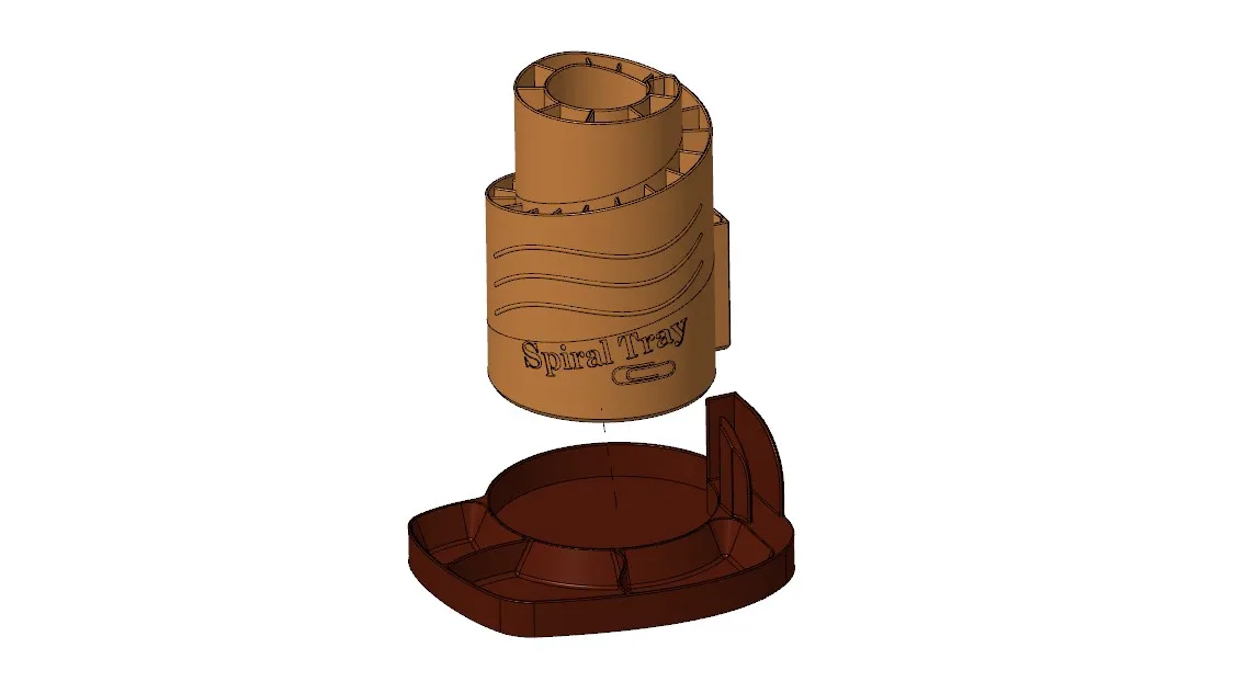 Giá đỡ văn phòng phẩm hình xoắn ốc với đế tách rời - Image 19