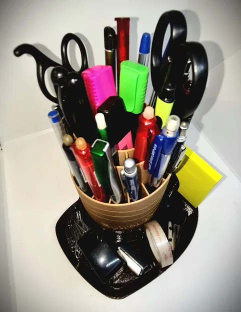 Giá đỡ văn phòng phẩm hình xoắn ốc với đế tách rời - Image 24