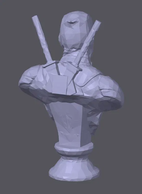 Tượng nhân vật Dead Pool phong cách LowPoly - Image 2