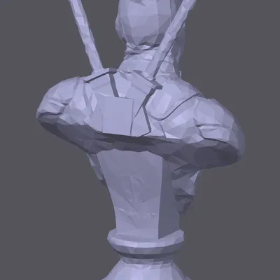 Tượng nhân vật Dead Pool phong cách LowPoly