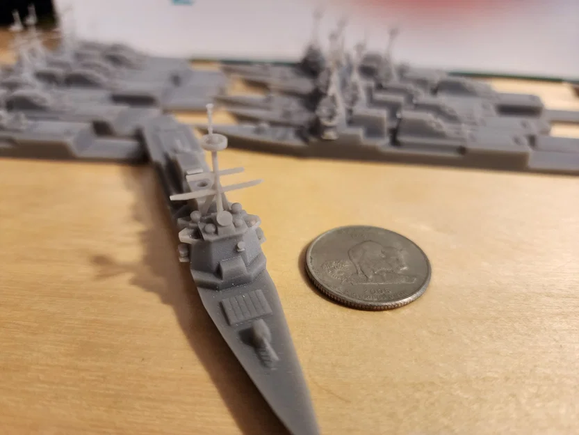 Tàu khu trục Arleigh Burke mini có nam châm gắn trên bề mặt - Image 2