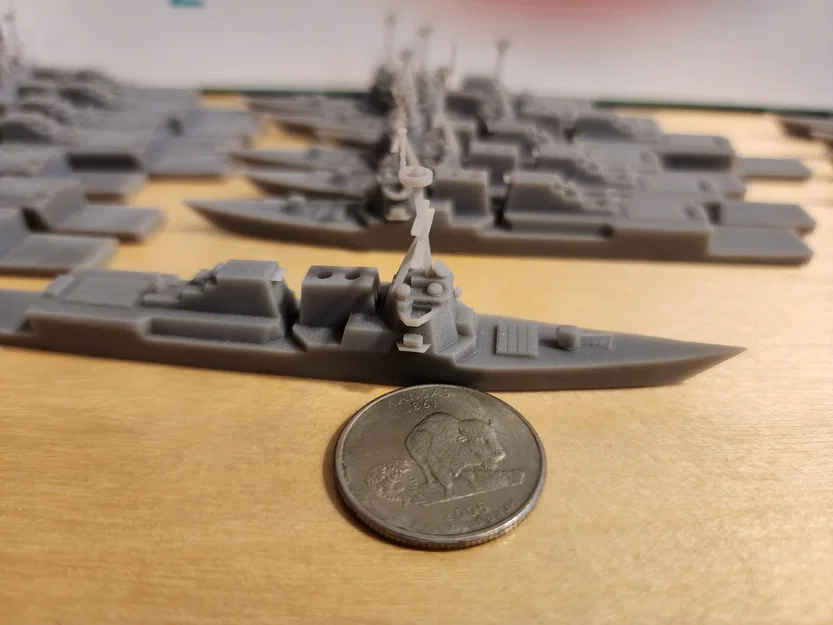 Tàu khu trục Arleigh Burke mini có nam châm gắn trên bề mặt - Image 4