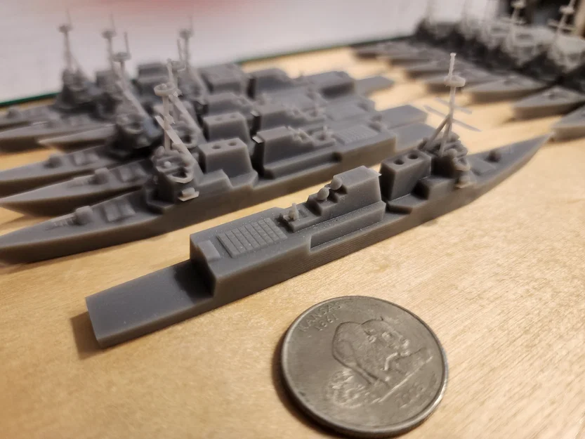 Tàu khu trục Arleigh Burke mini có nam châm gắn trên bề mặt - Image 6