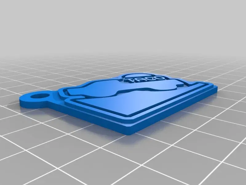 Móc khóa hình logo xe tải taco Toyota Tacoma - Image 5