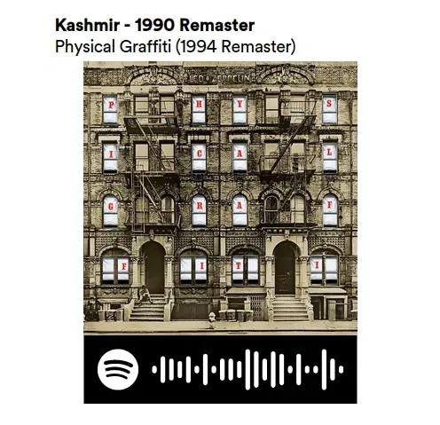 Móc khóa bài hát Kashmir - Phiên bản 1990 Remaster - Image 1
