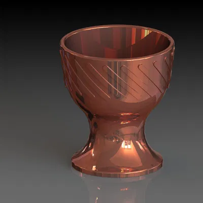 Cốc trứng thiết kế CAD phong cách Houston