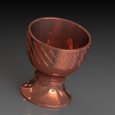 Cốc trứng thiết kế CAD phong cách Houston