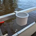 Giá đỡ cốc gắn vào lan can tàu pontoon dễ in - Thumbnail 1
