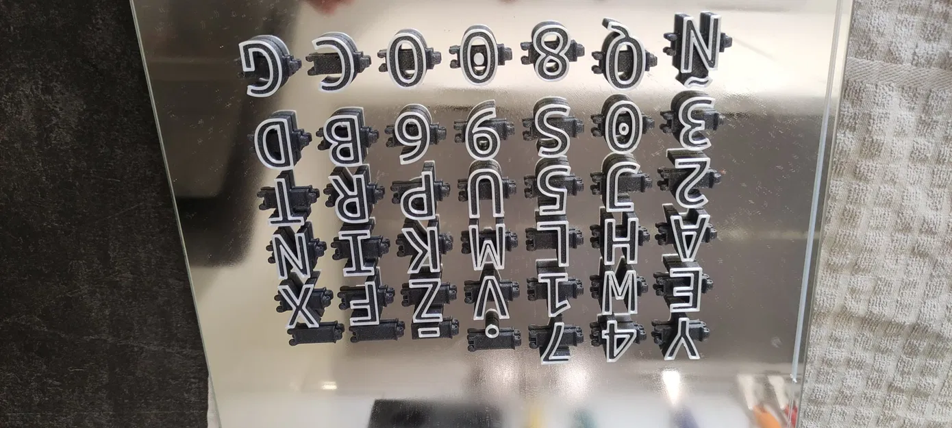 Bảng chữ cái và số hoàn chỉnh có thể điều chỉnh - Image 1