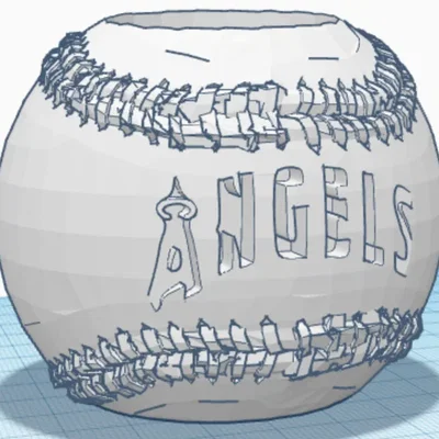 Cốc bút có logo Los Angeles Angels của Anaheim
