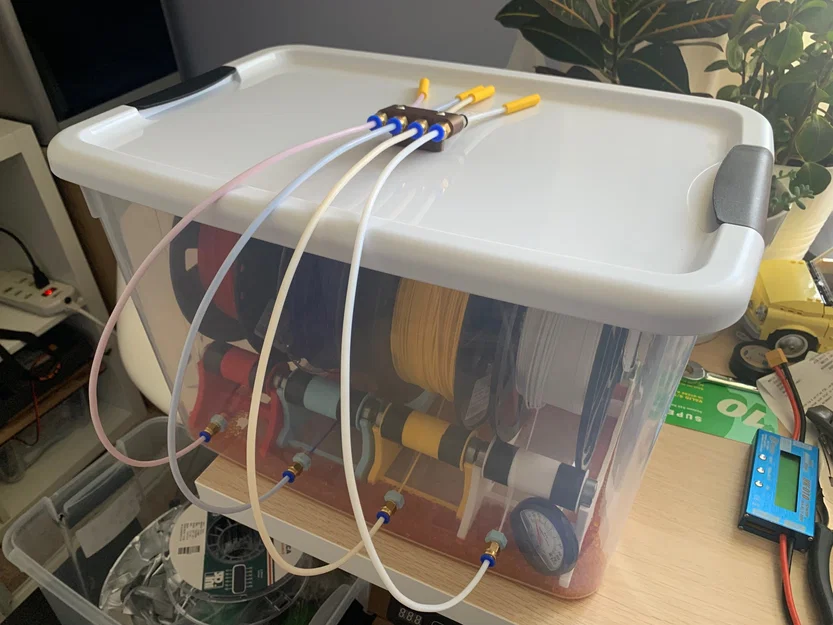 Hộp khô cho 4 cuộn filament 1KG tự chế - Image 4