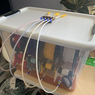 Hộp khô cho 4 cuộn filament 1KG tự chế