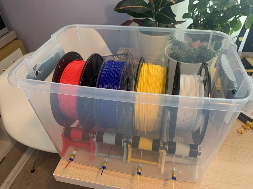 Hộp khô cho 4 cuộn filament 1KG tự chế - Image 15