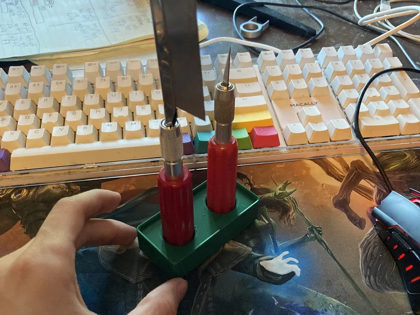 Giá đỡ lưỡi dao Exacto Knife cho 2 thân dao nặng - Image 2