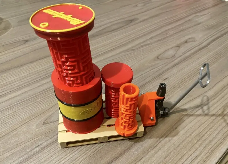 Thùng dầu làm mê cung/puzzle độc đáo cho quà tặng - Image 1