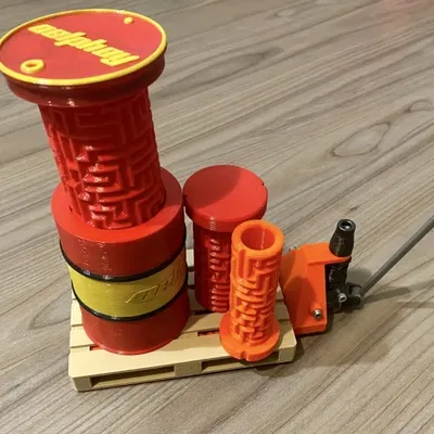 Thùng dầu làm mê cung/puzzle độc đáo cho quà tặng