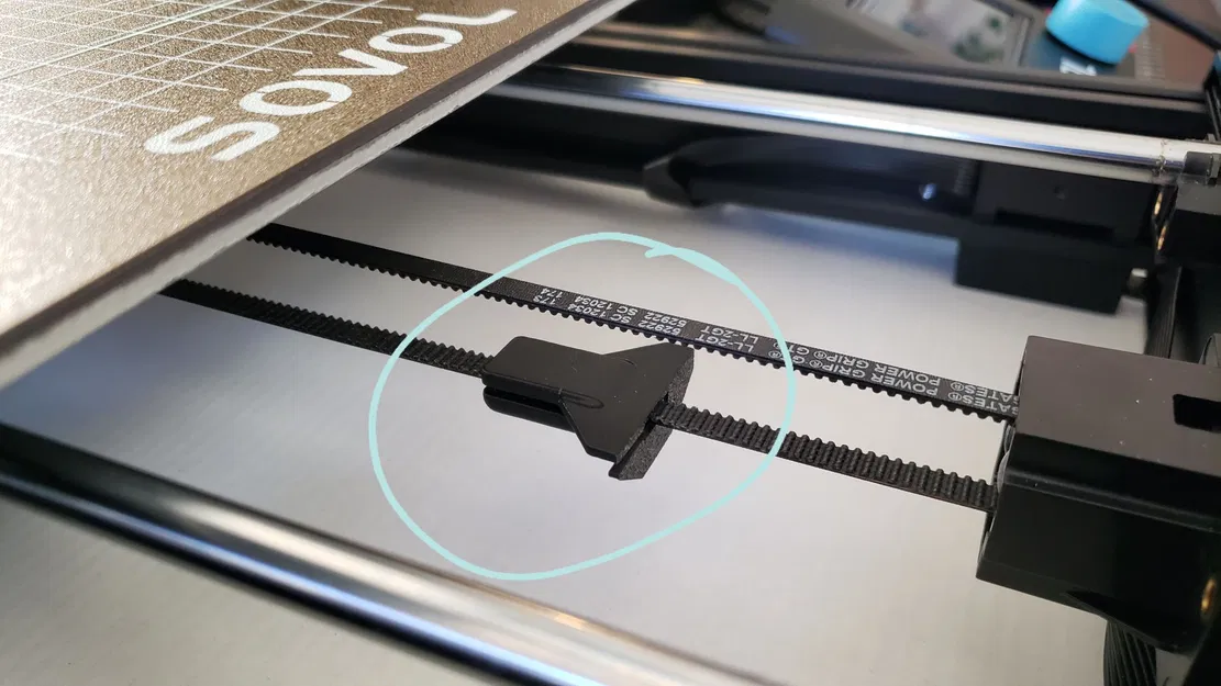 Giá đỡ Y-Stop gắn dây GT2 cho máy in 3D SOVOL SV06 - Image 2