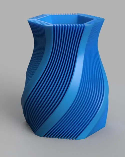 Bình hoa xoắn ốc trang trí nội thất hiện đại - Image 1