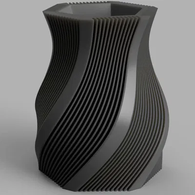 Bình hoa xoắn ốc trang trí nội thất hiện đại