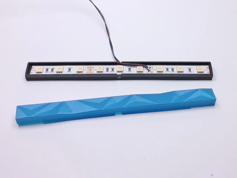 Vỏ đèn LED dải thấp poly xếp chồng 150mm - Image 1