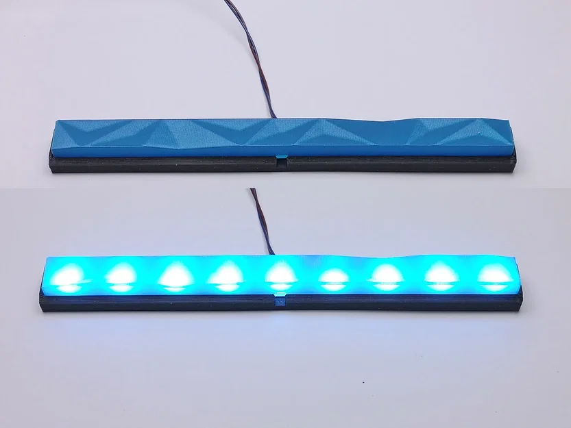 Vỏ đèn LED dải thấp poly xếp chồng 150mm - Image 2